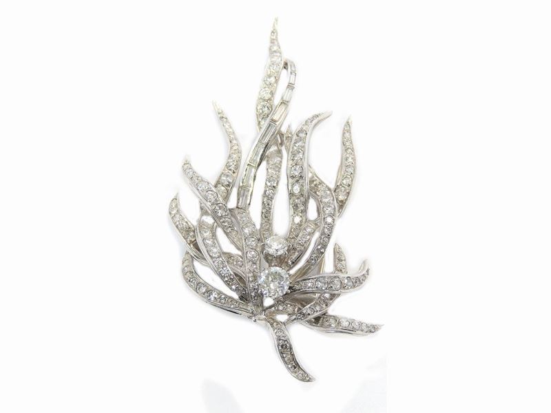 Spilla in Platino con Diamanti