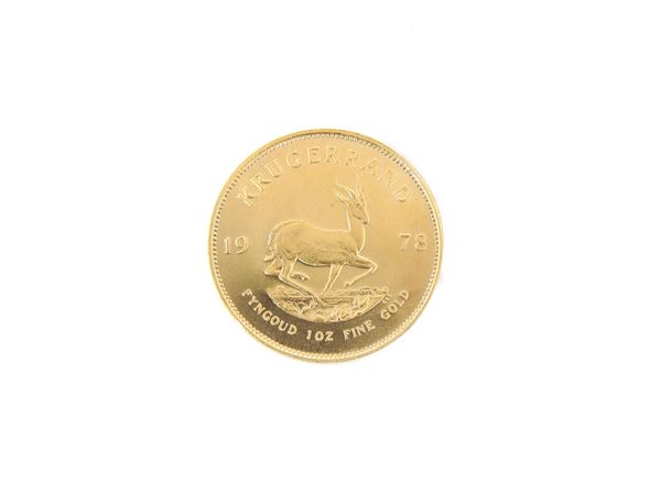 Una moneta da un Krugerrand
