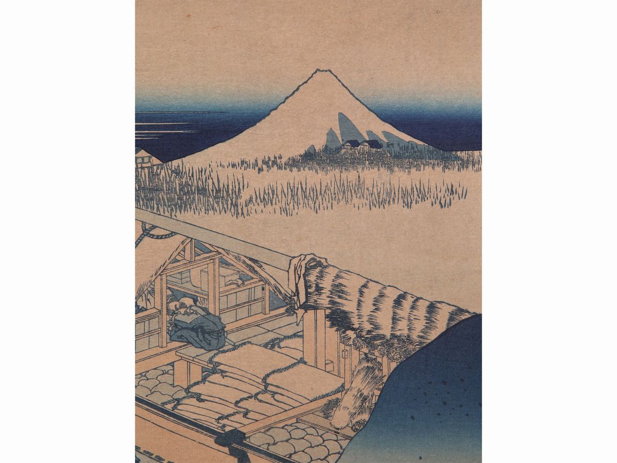 Katsushika Hokusai After - Monte Fuji e Ushibori nella Provincia di Hitachi