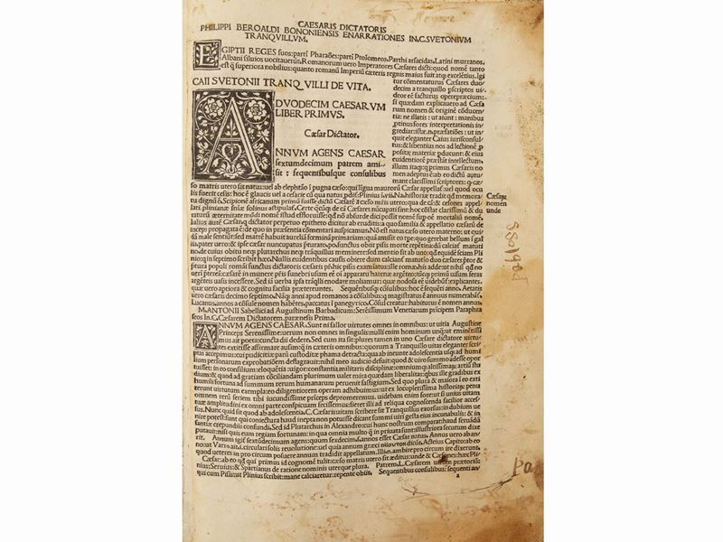 Gaius Svetonius Tranquillus - Suetonius Tranquillus Cum Philippi Beroaldi, Et Marci Antonii Sabel...