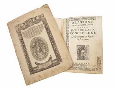 Orationi della Congregatione della Immacolata Concettione De Mercanti, & Artisti di Ancona