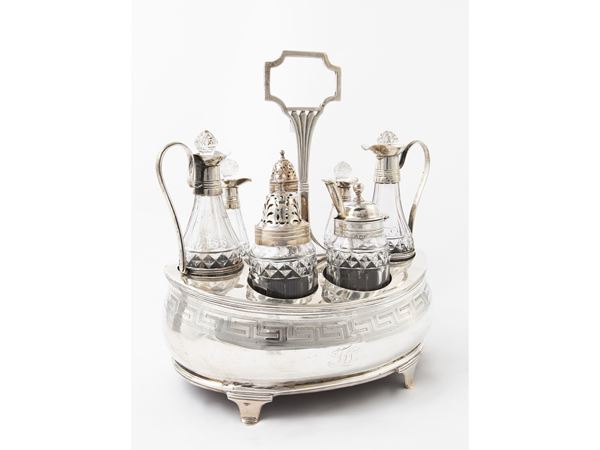 Oliera ovale in argento, William Abdy