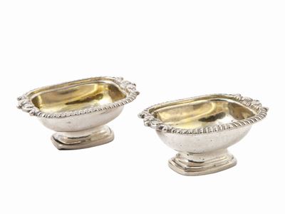 Coppia di Saliere in Argento