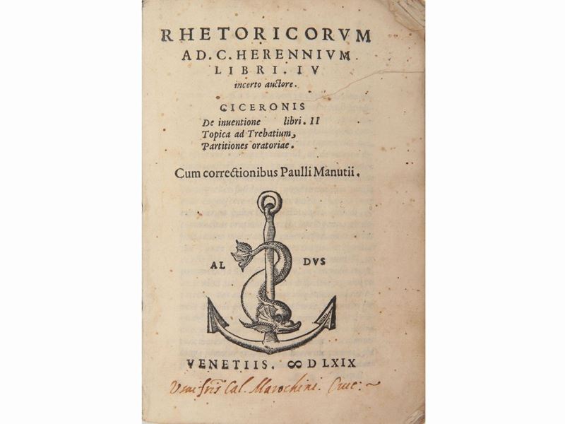Cicero Marco Tullio - Rhetoricorum Ad C. Herennium Libri IV Incerto Auctore...