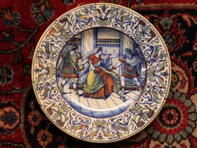 Piatto in Terracotta Smaltata