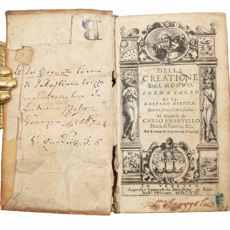 Della Creatione del Mondo, Poema Sacro del Sig. Gasparo Murtola. Giorni Sette, Canti Sedici