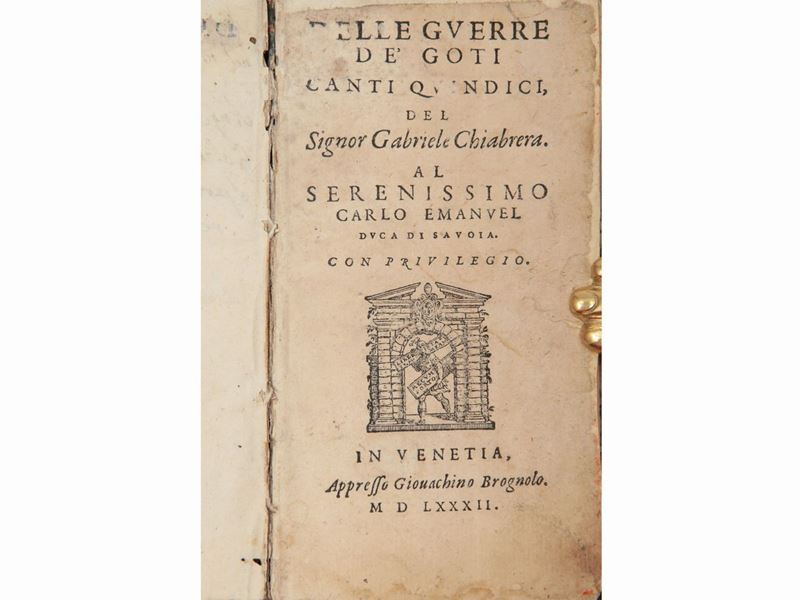 Gabriello Chiabrera - Delle Guerre De' Goti Canti Quindici