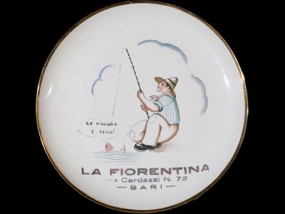 Piatto Pubblicitario in Porcellana Richard Ginori