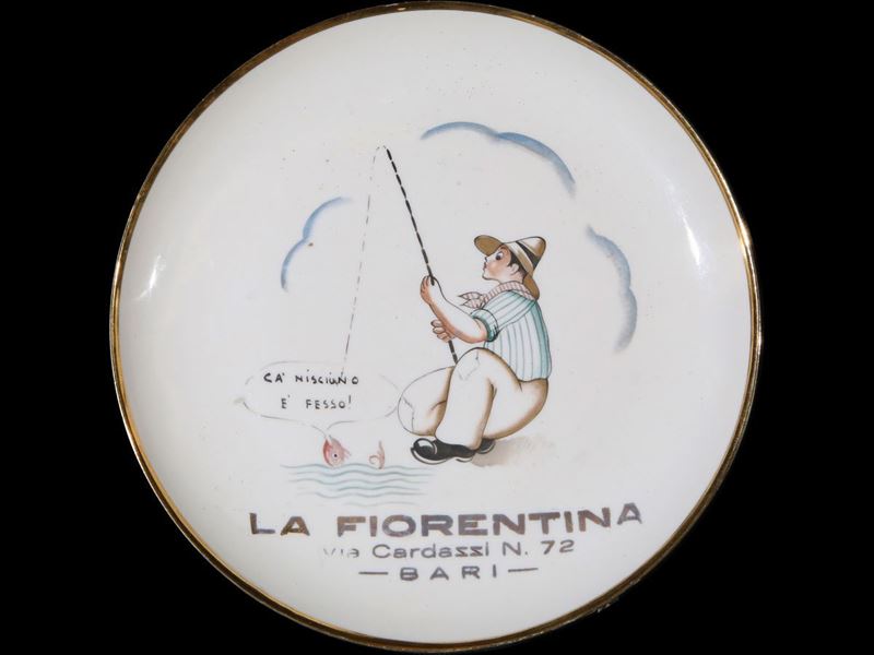 Piatto Pubblicitario in Porcellana Richard Ginori
