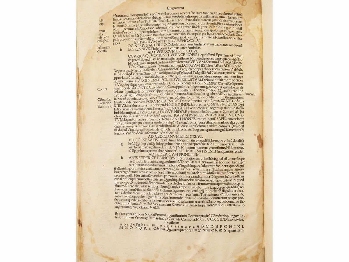 Niccolò Perotto - Cornucopiae Siue Commentariorum Linguae Latinae...