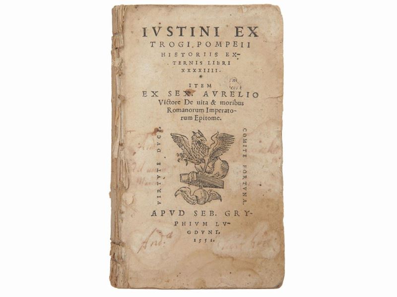 Marcus Iunianus Iustinus - Iustini Ex Trogi Pompei Historiis Externis Libri Xxxxiiii...