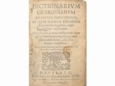 Dictionarium Ciceronianum Francisci Priscianensis...