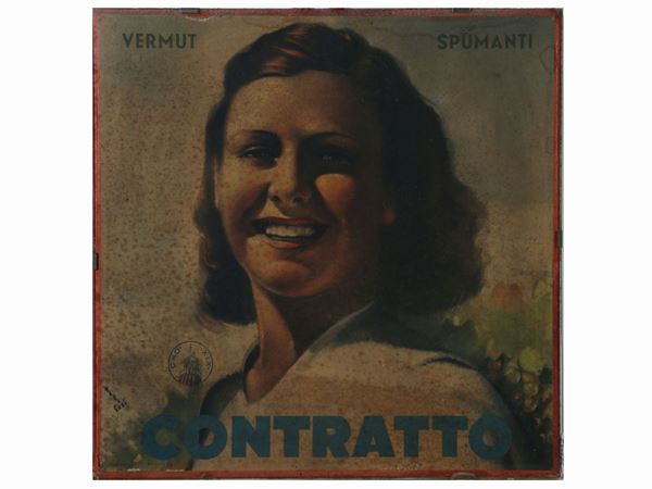 Mario Gros : Locandina pubblicitaria Vermut  ((1882-1944))  - Asta Arte Moderna e Contemporanea - Maison Bibelot - Casa d'Aste Firenze - Milano