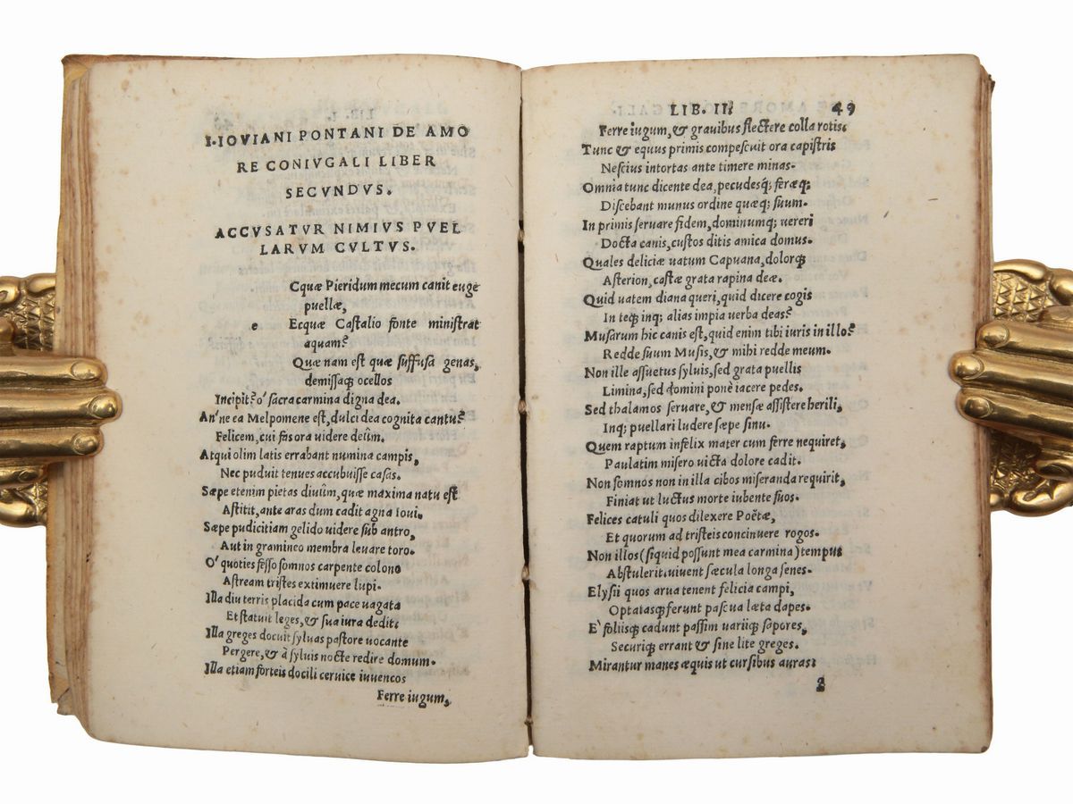 Giovanni Gioviano Pontano - Ioannis Iouiani Pontani Amorum Libri II. De Amore Coniugali III...