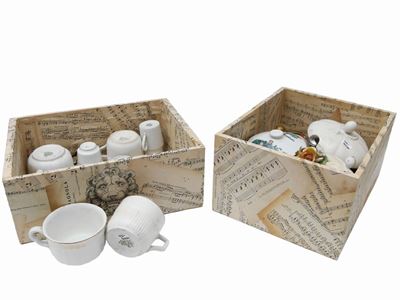 Miscellanea di Accessori per la Tavola in Vetro e Porcellana