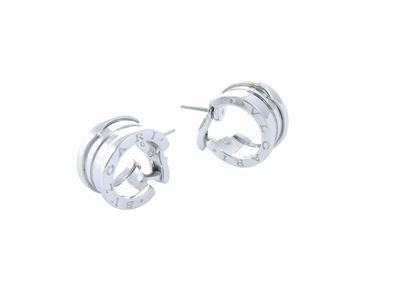 Orecchini in Oro Bianco Bulgari B.zero1