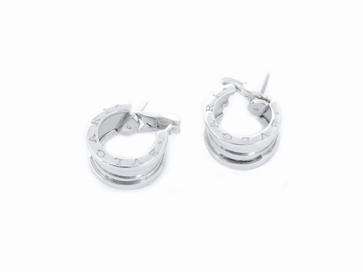 Orecchini in Oro Bianco Bulgari B.zero1