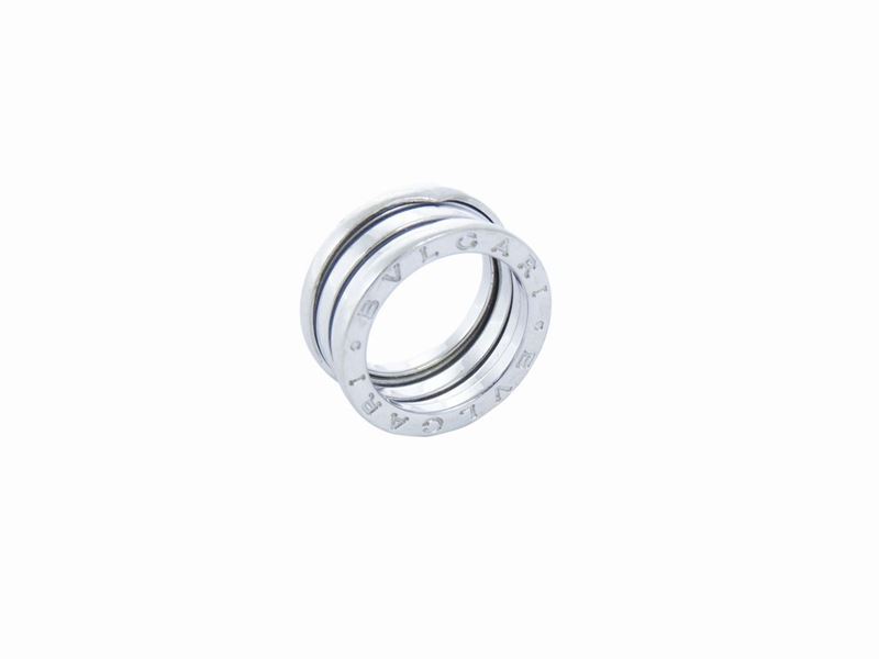 Anello in Oro Bianco Bulgari B.zero1