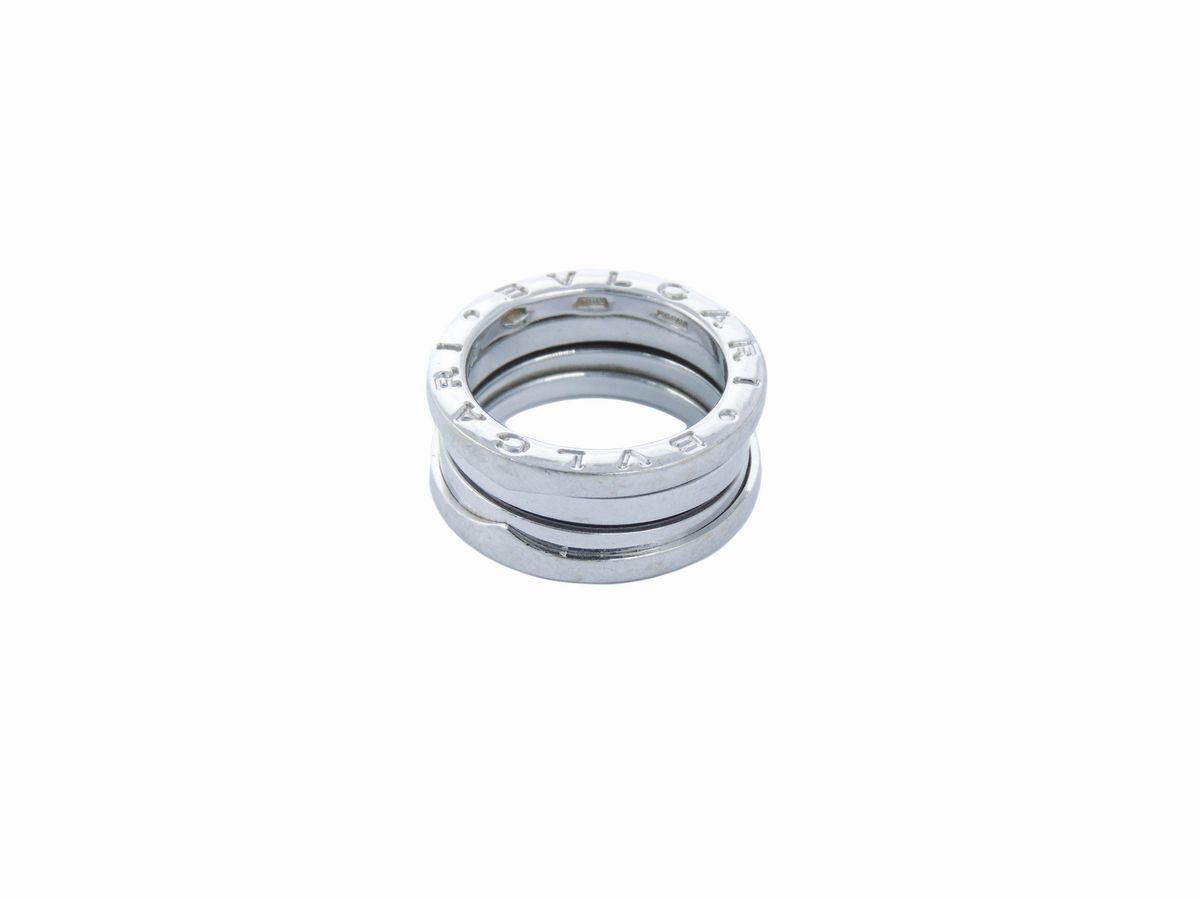 Anello in Oro Bianco Bulgari B.zero1