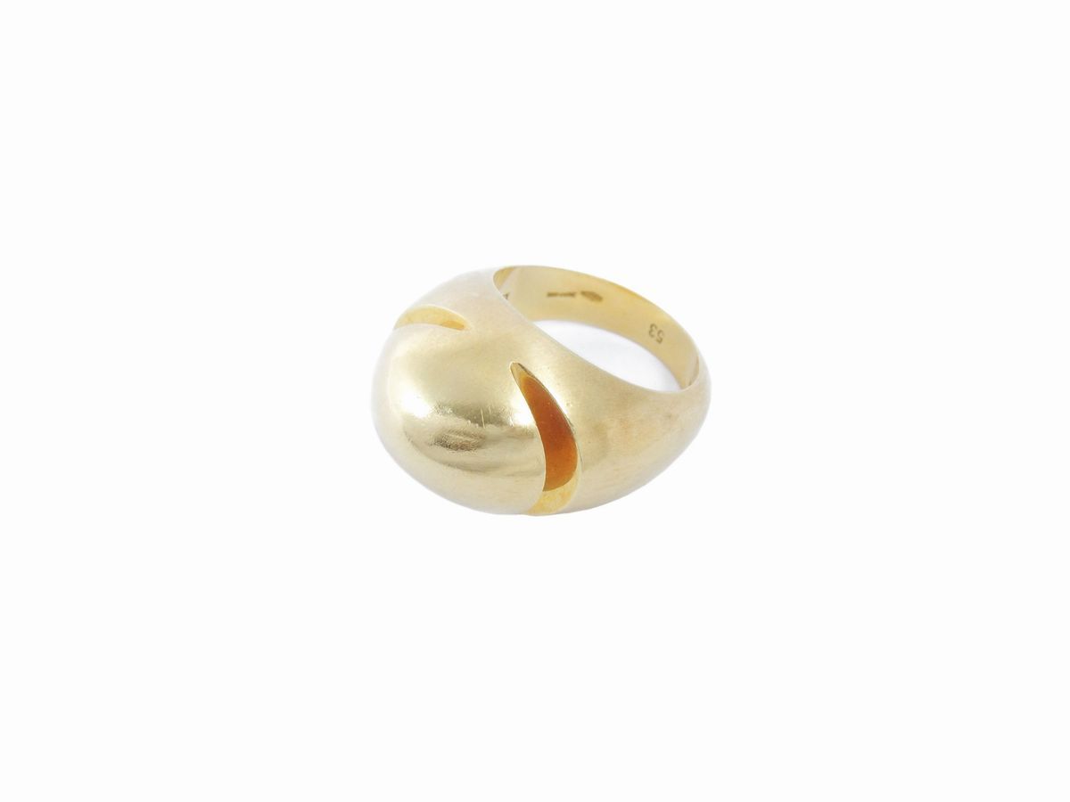 Anello in Oro Giallo Bulgari Cabochon