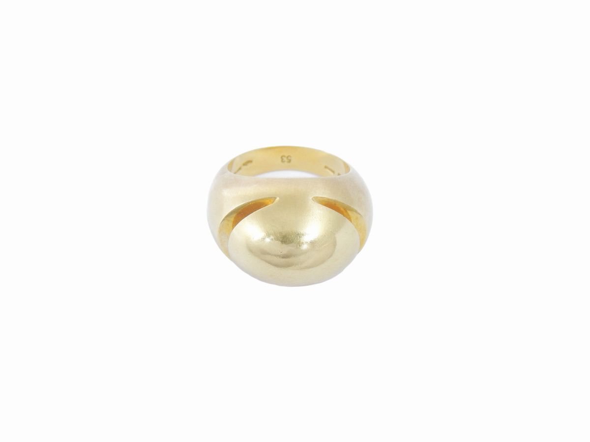 Anello in Oro Giallo Bulgari Cabochon
