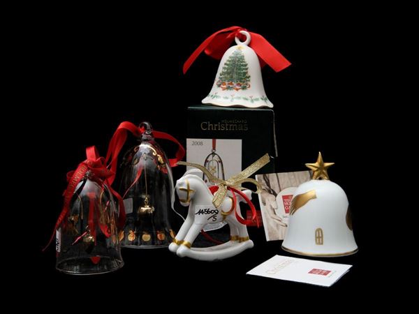 Lotto di decorazioni natalizie in vetro e porcellana  - Asta L'arte di arredare - Maison Bibelot - Casa d'Aste Firenze - Milano