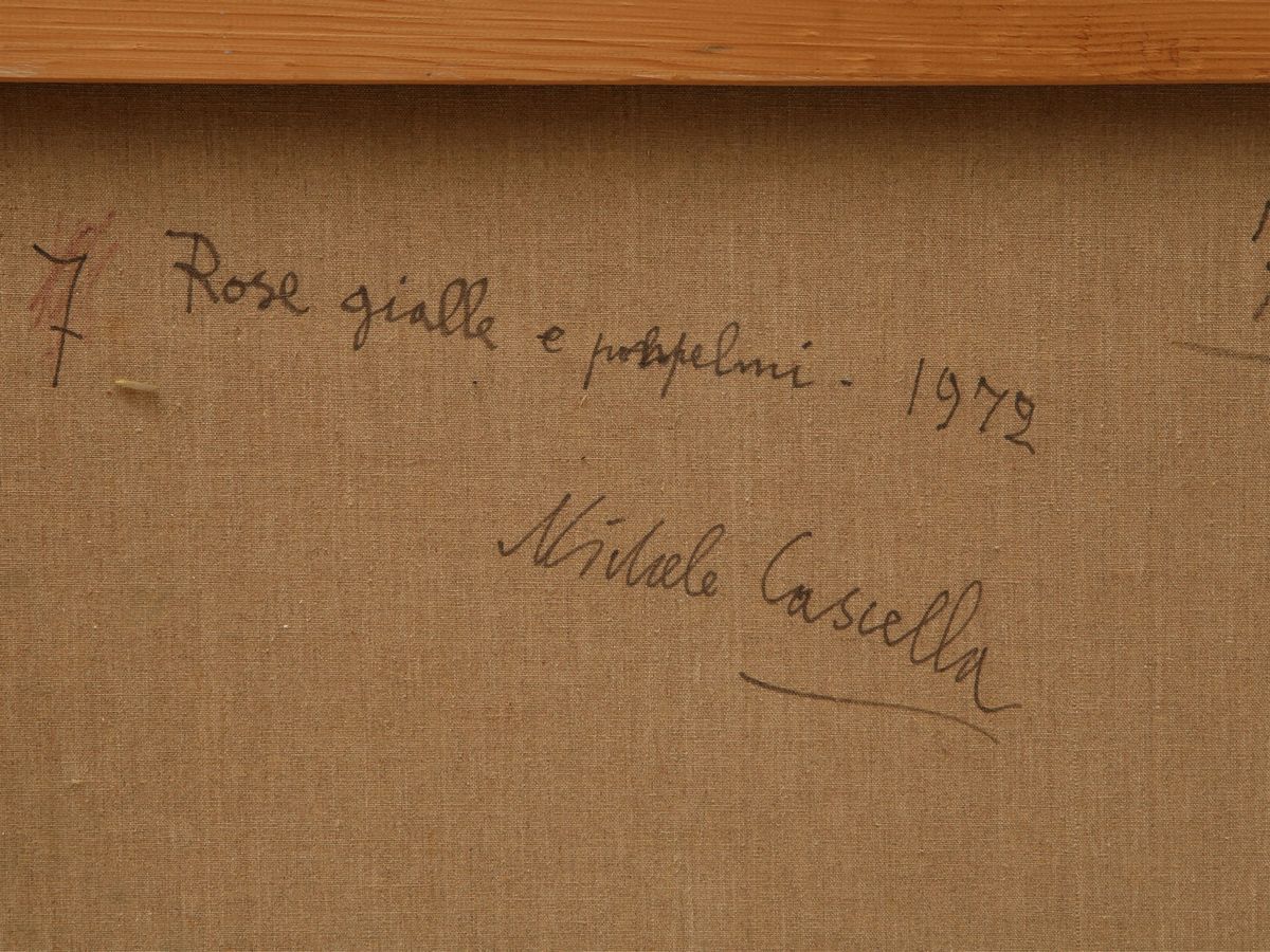 Michele Cascella - Rose Gialle e Pompelmi 1972