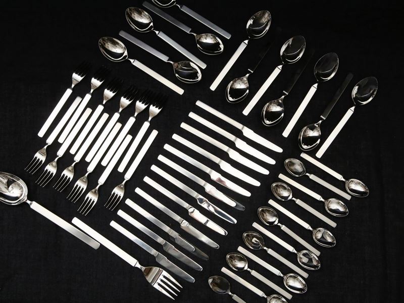 Servizio di Posate Dry in Acciaio Inox, Achille Castiglioni per Alessi