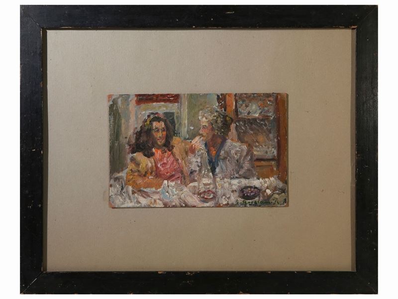 Guido Borgianni - Scena di Banchetto, 1954