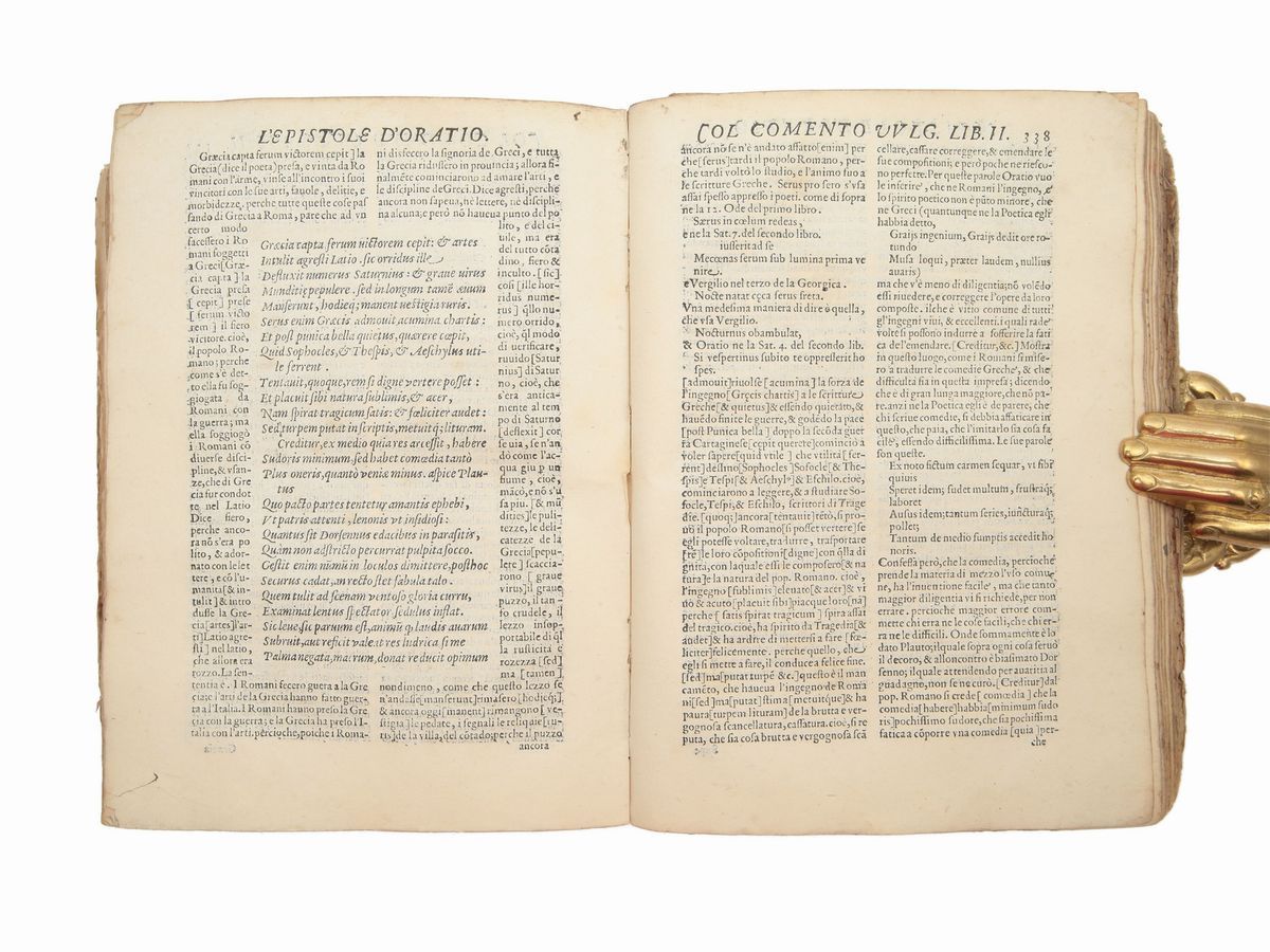 Quintus Horatius Flaccus - L'opere D' Oratio Poeta Lirico Comentate da Giovanni Fabrini da Fighin...