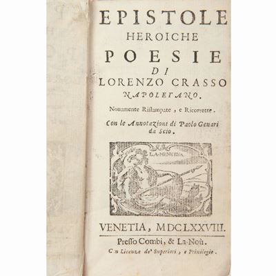 Epistole Heroiche Poesie di Lorenzo Crasso Napoletano