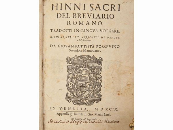 Giovanni Battista Possevino - Hinni sacri del Breviario Romano