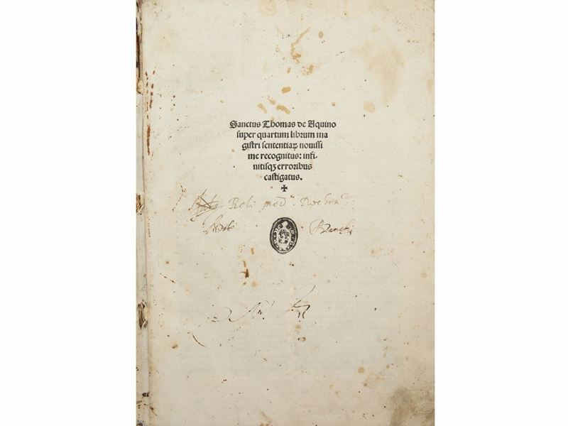Tommaso D'aquino - Sanctus Thomas De Aquino Super Quartum Librum Magistri Sententiarum Nouissime ...