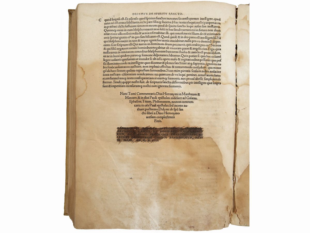 Hieronymus (santo) - Tomus Nonus Operum Diui Hieronymi Eusebii Stridonensis...