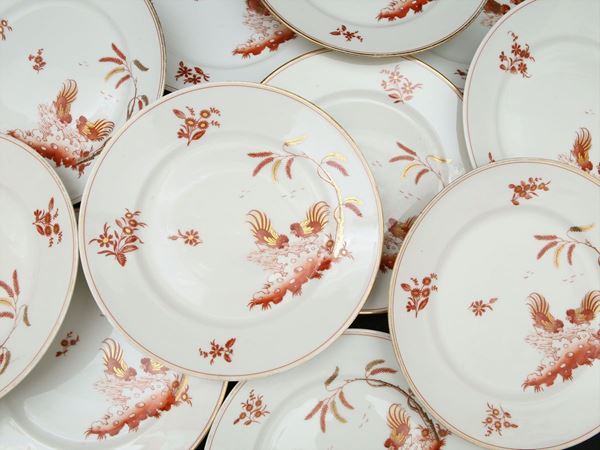 Serie di dodici piatti in porcellana, Richard Ginori