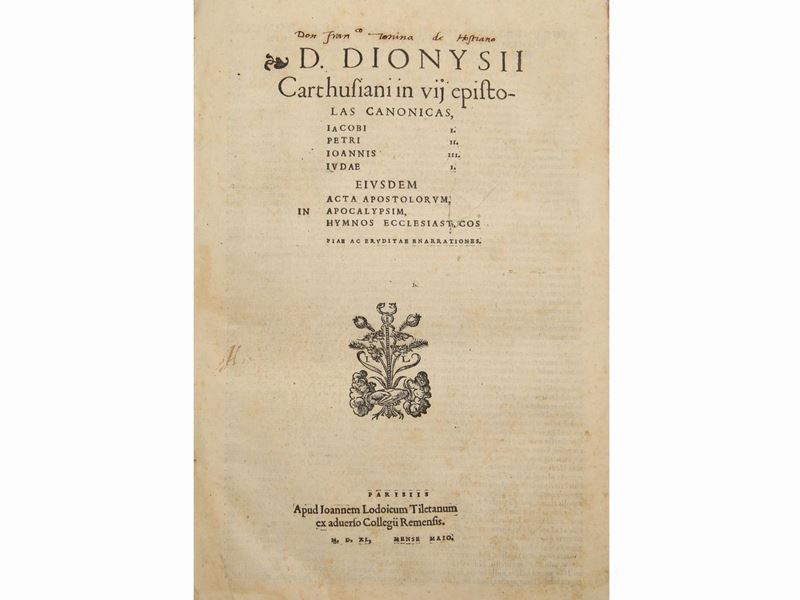 Denis: le Chartreux - D. Dionysii Carthusiani in VII Epistolas Canonicas...