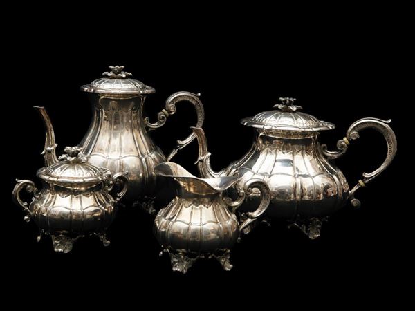 Silver tea service