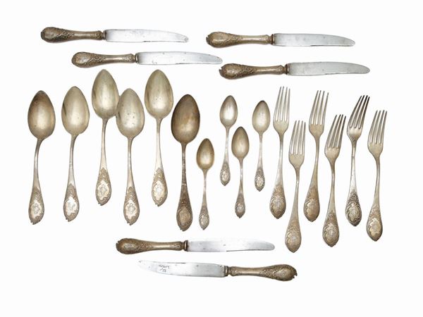 Silver cutlery set  (Germany, early 20th century)  - Auction The art of furnishing - Maison Bibelot - Casa d'Aste Firenze - Milano