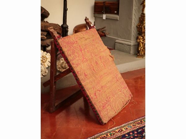 Antique walnut reading backrest