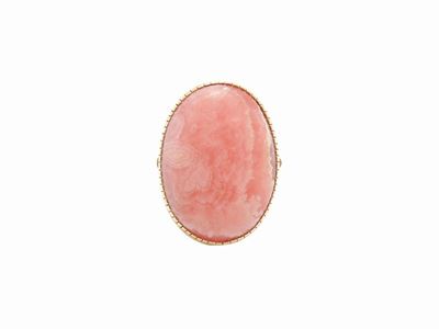 Anello in Oro Giallo con Rodocrosite
