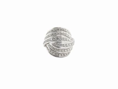 Anello Salvini in Oro Bianco con Diamanti