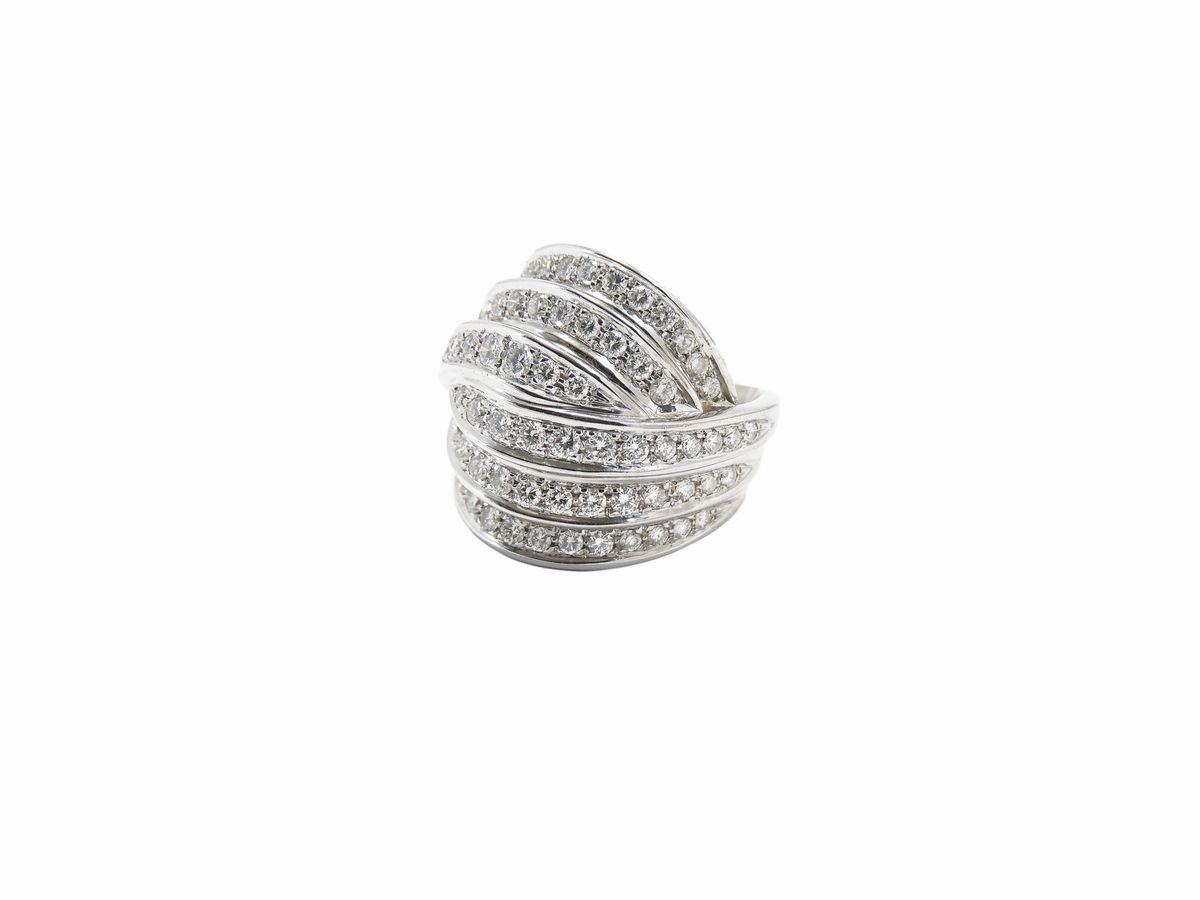 Anello Salvini in Oro Bianco con Diamanti