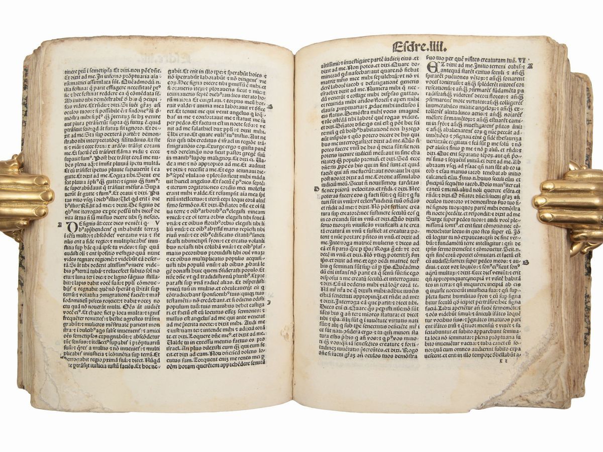 Biblia Cum Tabula Nuper Impressa & Cum Summariis Nouiter Editis