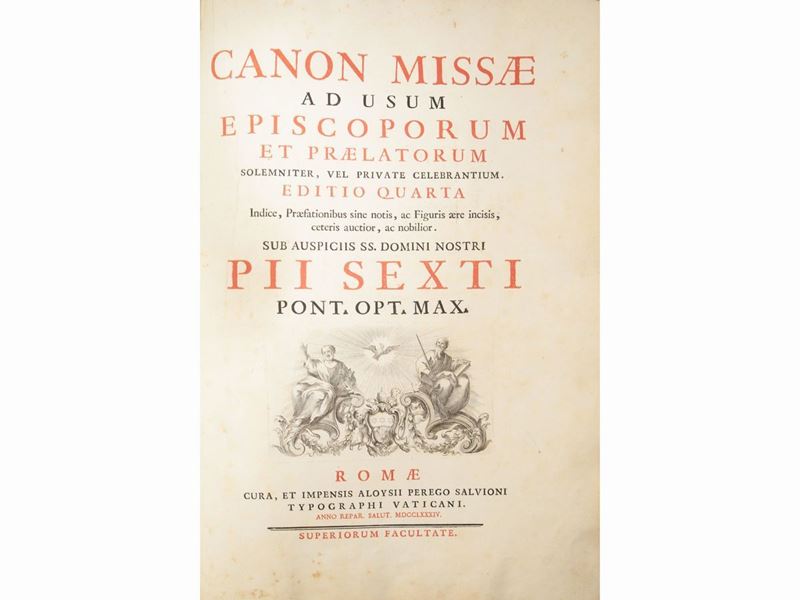Canon Missae Ad Usum Episcoporum, Et Praelatorum Solemniter, Vel Private Celebrantium
