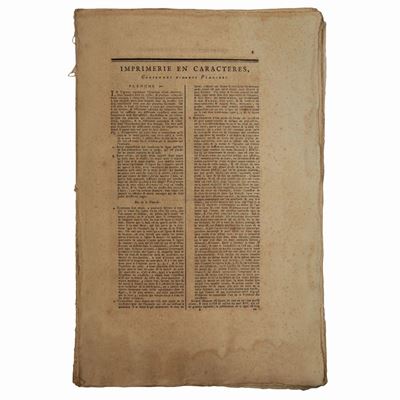 Imprimerie En Caracteres - Imprimerie En Taille-douce
