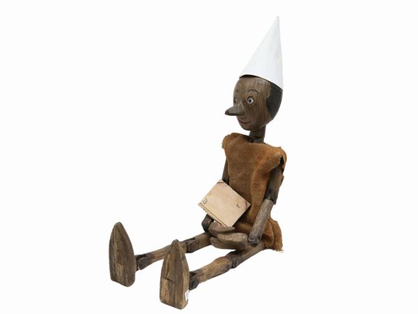 Grande Pinocchio in legno tenero
