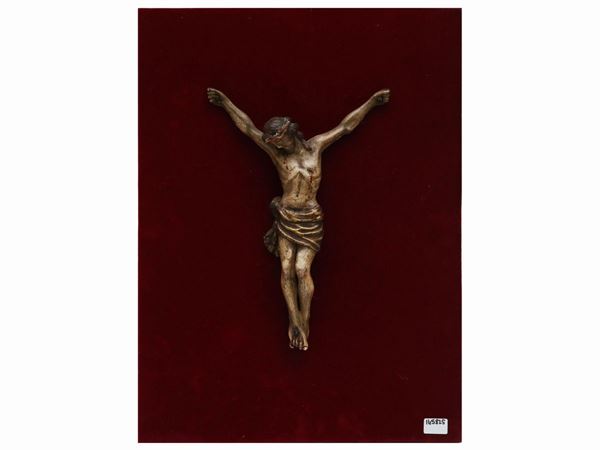 Cristo in legno intagliato e laccato  - Asta L'arte di arredare - Maison Bibelot - Casa d'Aste Firenze - Milano
