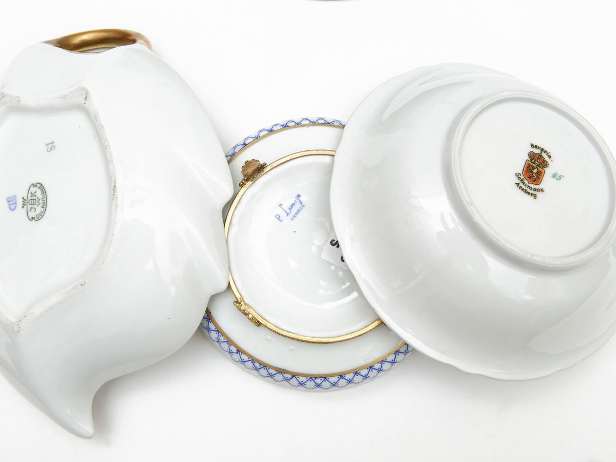Assortimento di Porcellane di Varie Manifatture