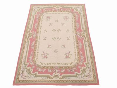 Tappeto Realizzato a Piccolo Punto in Stile Aubusson