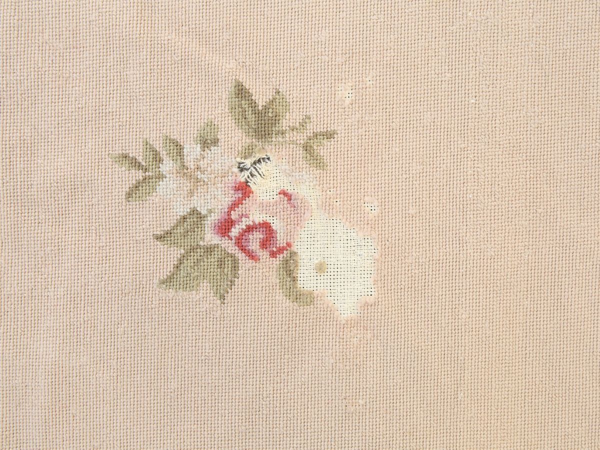 Tappeto Realizzato a Piccolo Punto in Stile Aubusson